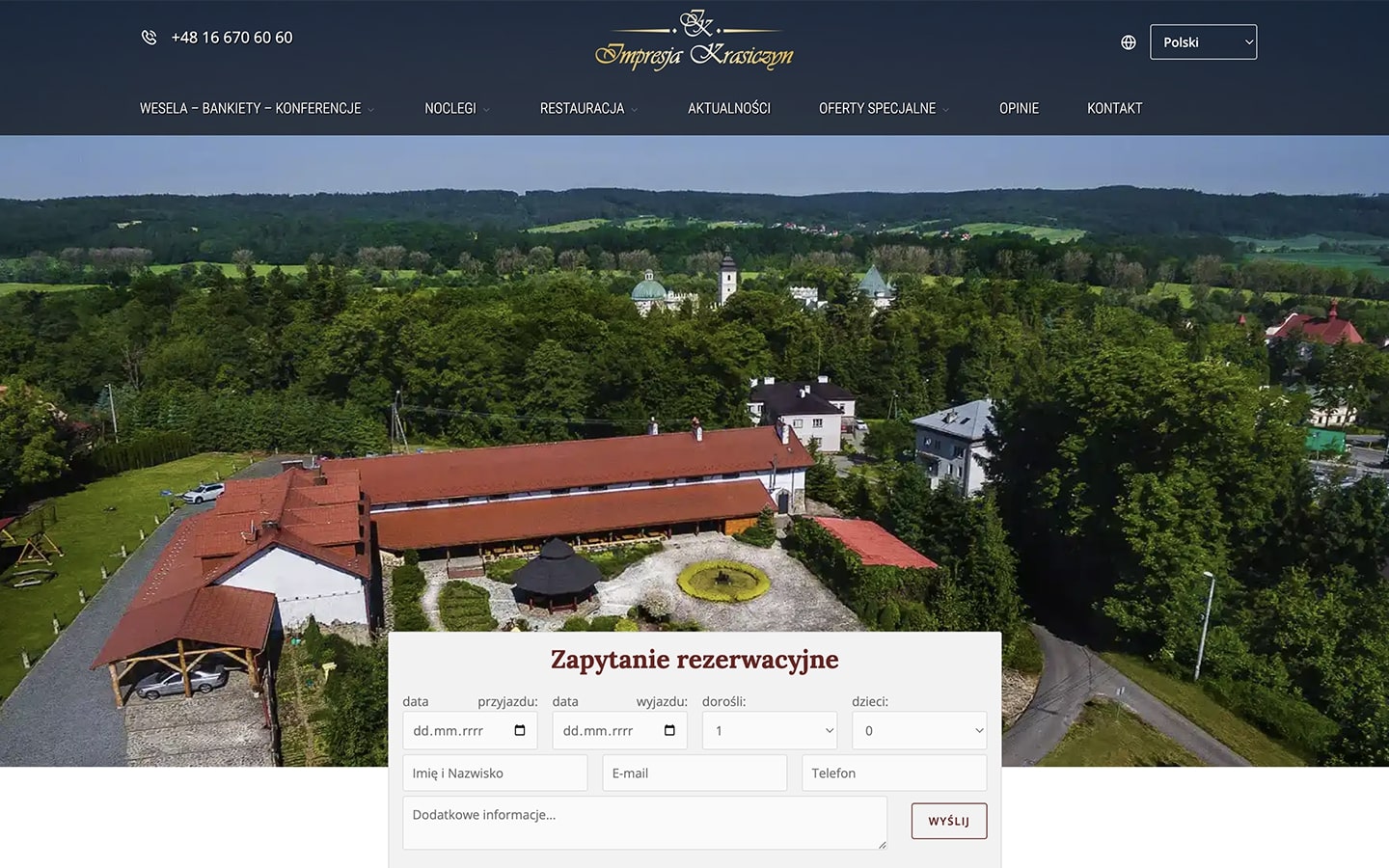 Impresja Krasiczyn - Zrzut ekranu desktop