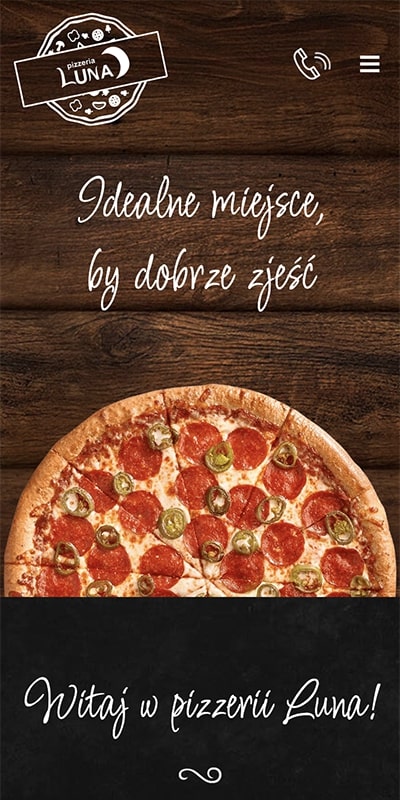Pizzeria Luna - Zrzut ekranu mobile